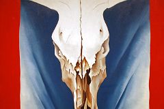 Top Met Paintings After 1860 06 Georgia O-Keeffe - Cow-s Skull Red, White, and Blue